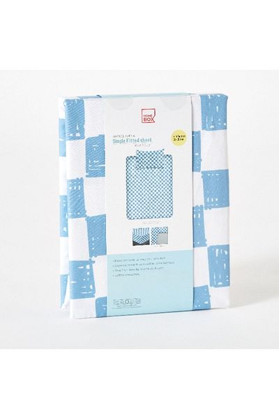 Home Box Arcade Arena Microfibre Single Fitted Sheet - 90x200+25 cm