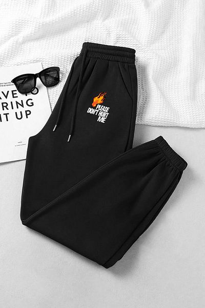 macklin Unisex Please Dont Hurt Me Printed - Thermal Lined Elastic Jogger Sweatpants 3 νήματα
