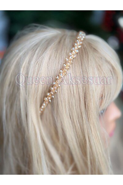 QUEEN AKSESUAR تريند 3 صفوف - تاج أطفال معدني فاخر من الكريستال والأحجار - ذه...