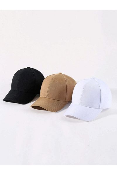 GYES Sports Hat Unisex 3 Pieces Adjustable with Velcro on the Back