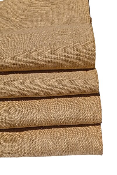 Ju Yaratıcı Tasarım Hasır Jut Kanaviçe Lamine Edilmiş Kumaş Kenarları Overlok...
