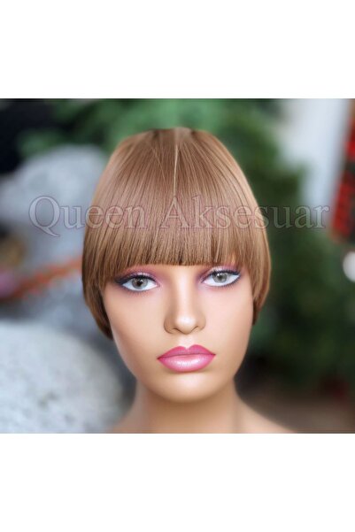 QUEEN AKSESUAR İthal Fiber gerçek doğal görünüm perçem kahkül postiş peruk çı...