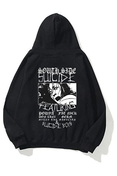 FECCY Hanorac negru oversize unisex Suicideboys South Side