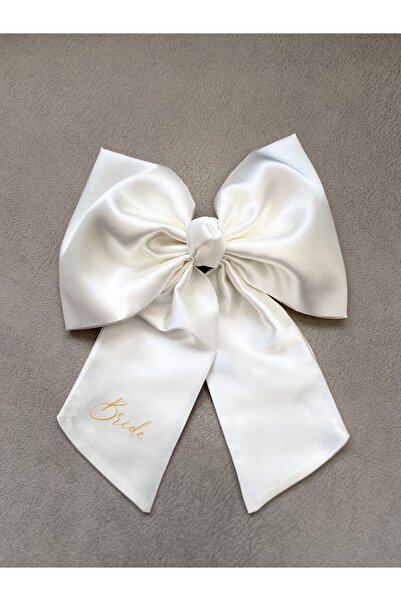 Bride Glim Damă din satin imprimat Bride Letter Ribbon Fund Catarama automată...