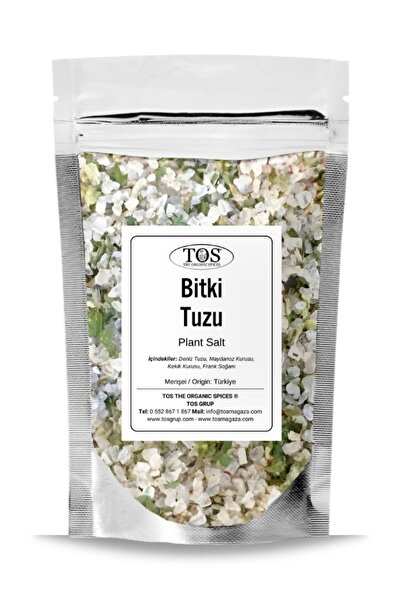 TOS The Organic Spices Bitki Tuzu 500 gr (1. Kalite) Plant Salt