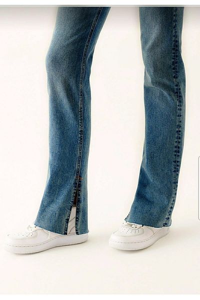 DRC trend Jeans Palazzo albastru cu talie super înaltă Emma anii 90 - pantaloni largi pentru spălarea zăpezii
