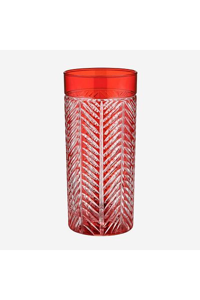 CHIARA ALESSI Lanza Red Glass Water Cup 485 Ml