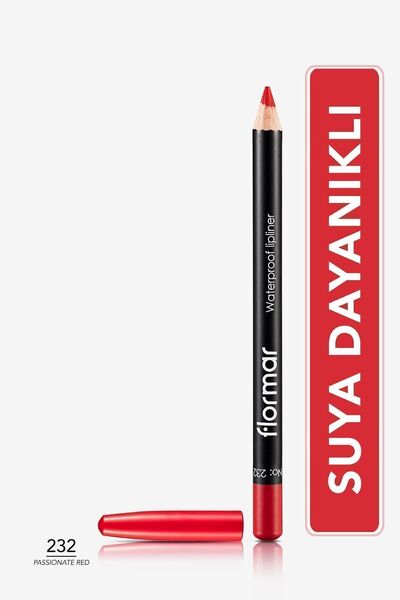 Flormar Dudak Kalemi - Waterproof Lipliner 232 Passionate Red 8690604127658