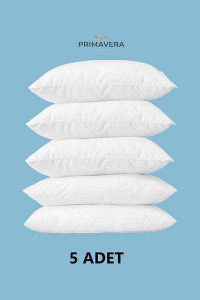 Primavera Home 5 bucăți pernă lavabilă nonwowen antialergică siliconizată 50x70 800 gr