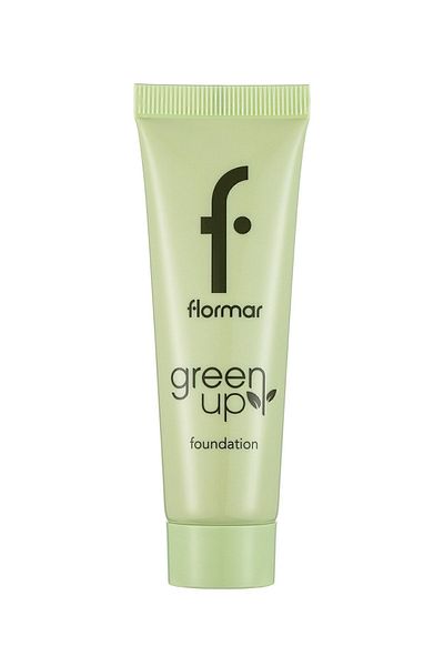 Flormar كريم أساس نباتي ذو أساس مائي شبه لامع (لون سفلي بارد) - Green Up Foundation - 004 -4251903322232