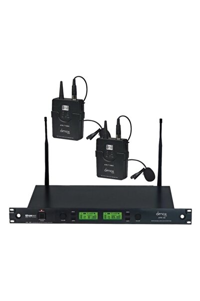 Denox Atr-720 Uhf Band Çift Yaka Telsiz Mikrofon Seti