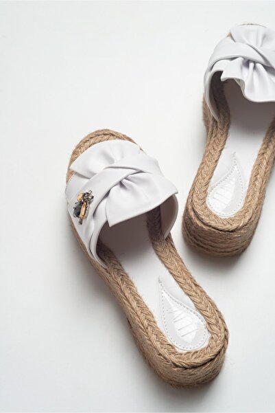 LuviShoes T02 White Stone Women's Slippers