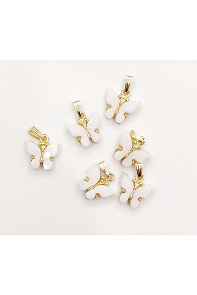 yiğit aksesuar Butterfly Pendant Jewelry Supplies 1 Piece