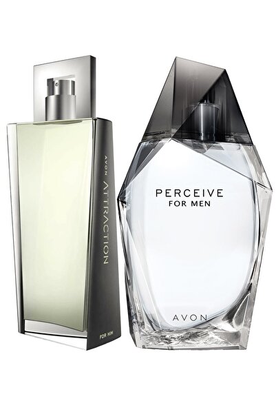 AVON Perceive 100 Edt ml ve Attraction Edt 100 ml Erkek Parfüm Paketi