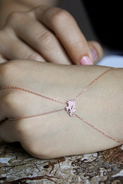 Argentum Concept 925 Ayar Gümüş Fil Figürlü Rose Şahmeran - B058301