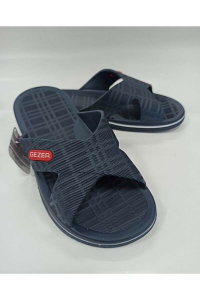 GEZER Ανδρικές παντόφλες Wet Floor Navy Blue