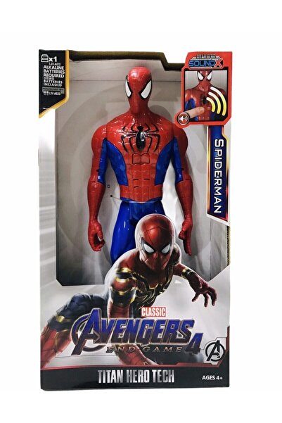 AVENGERS Örümcek Adam Spiderman Sesli Işıklı 30 Cm Figür Oyuncak