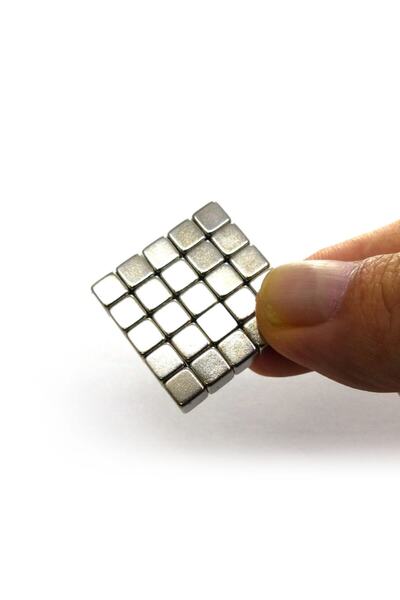 Hdg 50 Adet 5x5x5 Mm Sihirli Manyetik Küp Neodyum Mıknatıs Güçlü Çekim