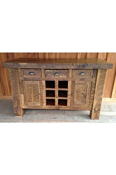 EnsaMobilya E-452 Rustik Ahşap Konsol