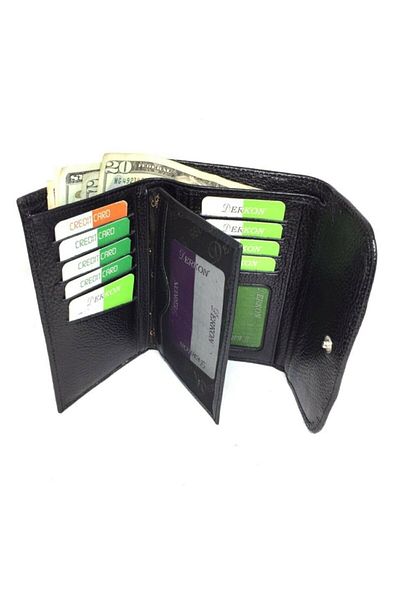 DERKON Medium Genuine Leather Women's Wallet