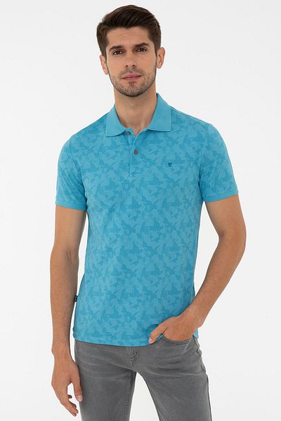 Pierre Cardin Tricou albastru pentru bărbați G021GL011.000.1314059
