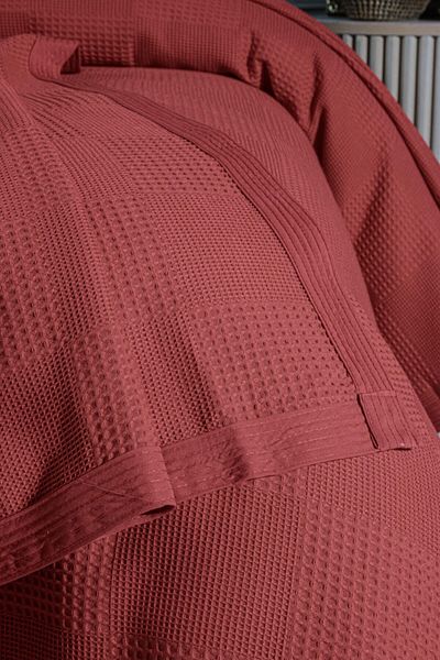 Mulberry بطانية وافل بيكيه وافل خيط سميك ناعم مفرد 170*240