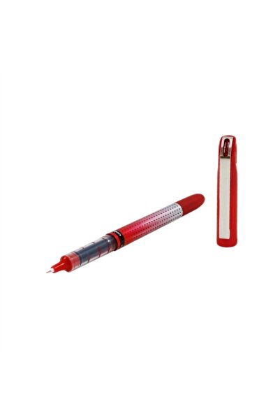 UNİ-BALL قلم حبر ميكرو رولر Ub-185s مع طرف إبرة العين 0.5 مم أحمر (صندوق 12 ق...