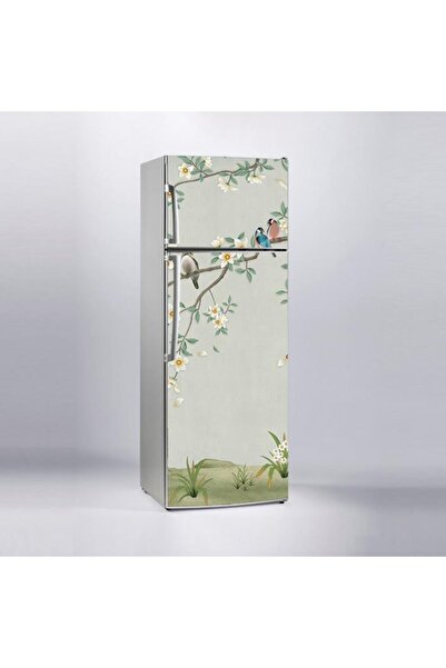 StickerArt Buzdolabı Sticker Kaplama Dolap Kaplama Etiketi 3d Ağaç Kuşlar