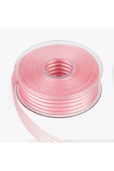 Nazarone Fancy Chiffon Ribbon 2.5cm-20mt-pink(503)