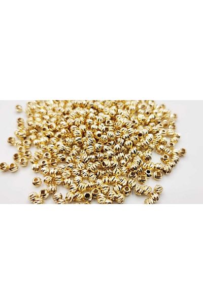 yiğit aksesuar 4 Mm 50 Pieces No Darkening Gold Dorica Bead Spacer Tool Jewelry Supplies