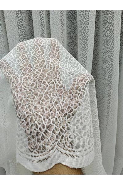 evihtiyaclarim by IOC Economical Non-Iron Knitted Tulle Curtain 1
