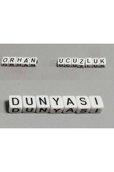 orhanucuzluk Γράμμα Χάντρες Mica 10 mm (240 Τεμάχια)