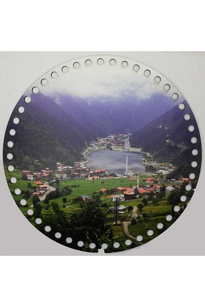orhanucuzluk Καλάθι με μοτίβο (δίσκος) Βάση Sp9985 Long Lake