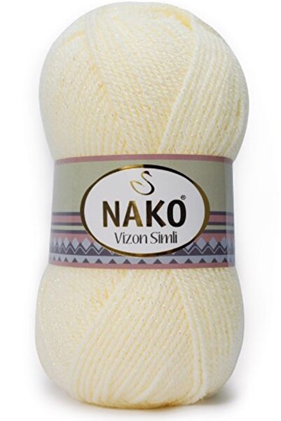 NAKO خيط حياكة سميكة متوسطة لصنع الكنزات والقبعات الشتوية بلون كريمي 256