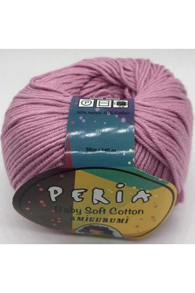 Peria Βρεφικό Βαμβακερό Πλεκτό Σχοινί Amigurumi 11 Λιλά