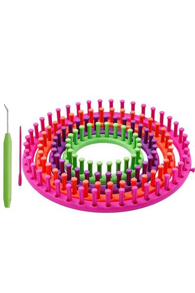 Skc Round Weaving Countertop - Hat and Beanie Knitting Hand Apparatus Set of 5