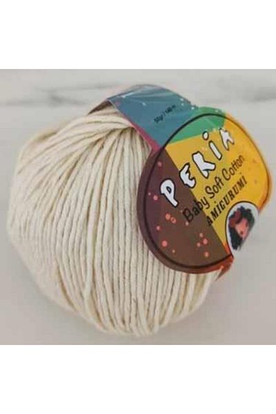 Peria Baby Cotton Amigurumi Νήμα Πλεξίματος 18 Κρέμα