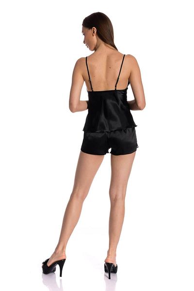 Espuar 155 High Quality Satin Lace Detailed Shorts Set