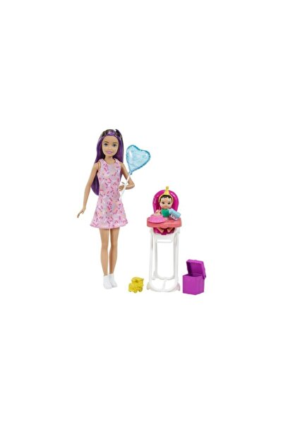 Barbie Barbie Bebek Bakıcısı Oyun Seti Mama Sandalyeli Grp40