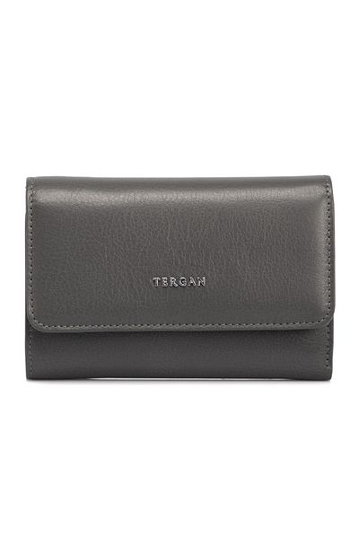 Tergan Gray Leather Women's Wallet 05730e80