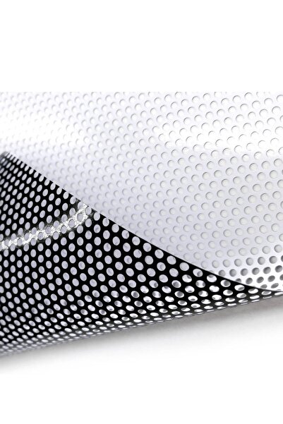 KRCDİJİTAL One Way Vision Arkası Siyah Delikli Yapışkanlı Folyo 106cm X 2mt