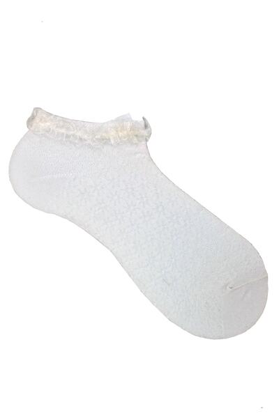 A CLASSE Frilly Ankle Jacquard Women's Socks