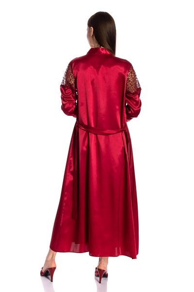 Espuar 270 High Quality Satin Lace Nightgown And Dressing Gown Set