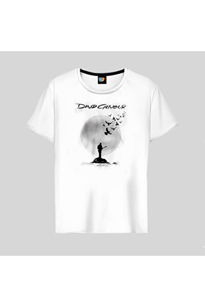 GALASHOP بينك فلويد ديفيد جيلمور تي شيرت أبيض 1