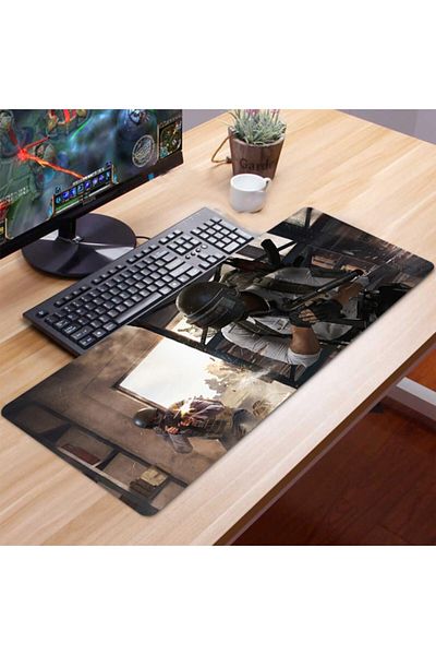 FİTHOME 70x30 Xl Pubg 3mm Bază anti-alunecare din cauciuc Mouse Pad pentru jocuri