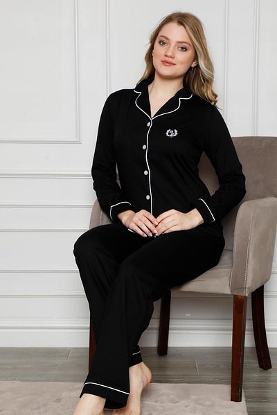 ALİMER Set pijama cu maneca lunga