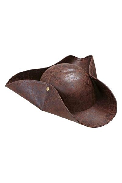 Ufuk Şaka Oyunları Merkezi Korsan Jack Sparrow Süet Deri Şapkası