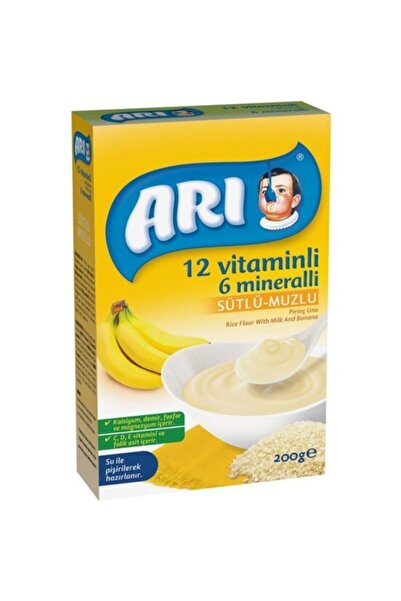 Arı Mama Sütlü Muzlu Pirinç Unu 200 Gr 6 Adet