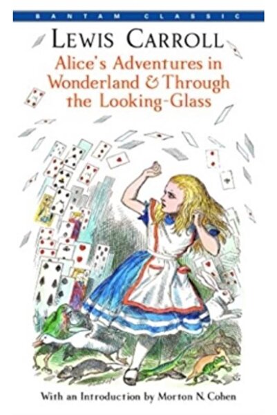 Bantam Books „Приключенията на Алиса в страната на чудесата“ и „През огледалото“