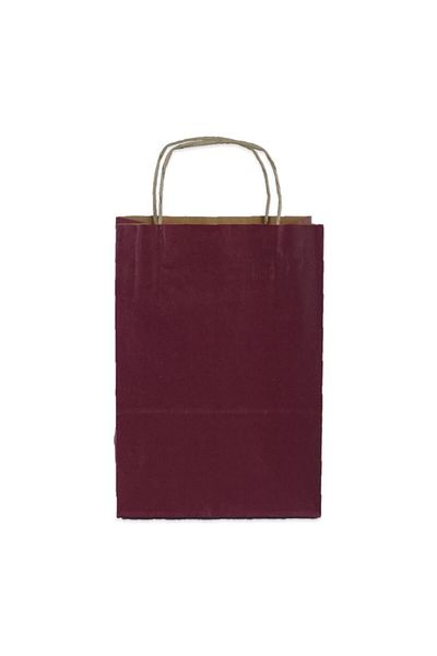 Kesepak Kraft 18X25X10 cm Auger Handle Purple Bag 50 Pieces Pack